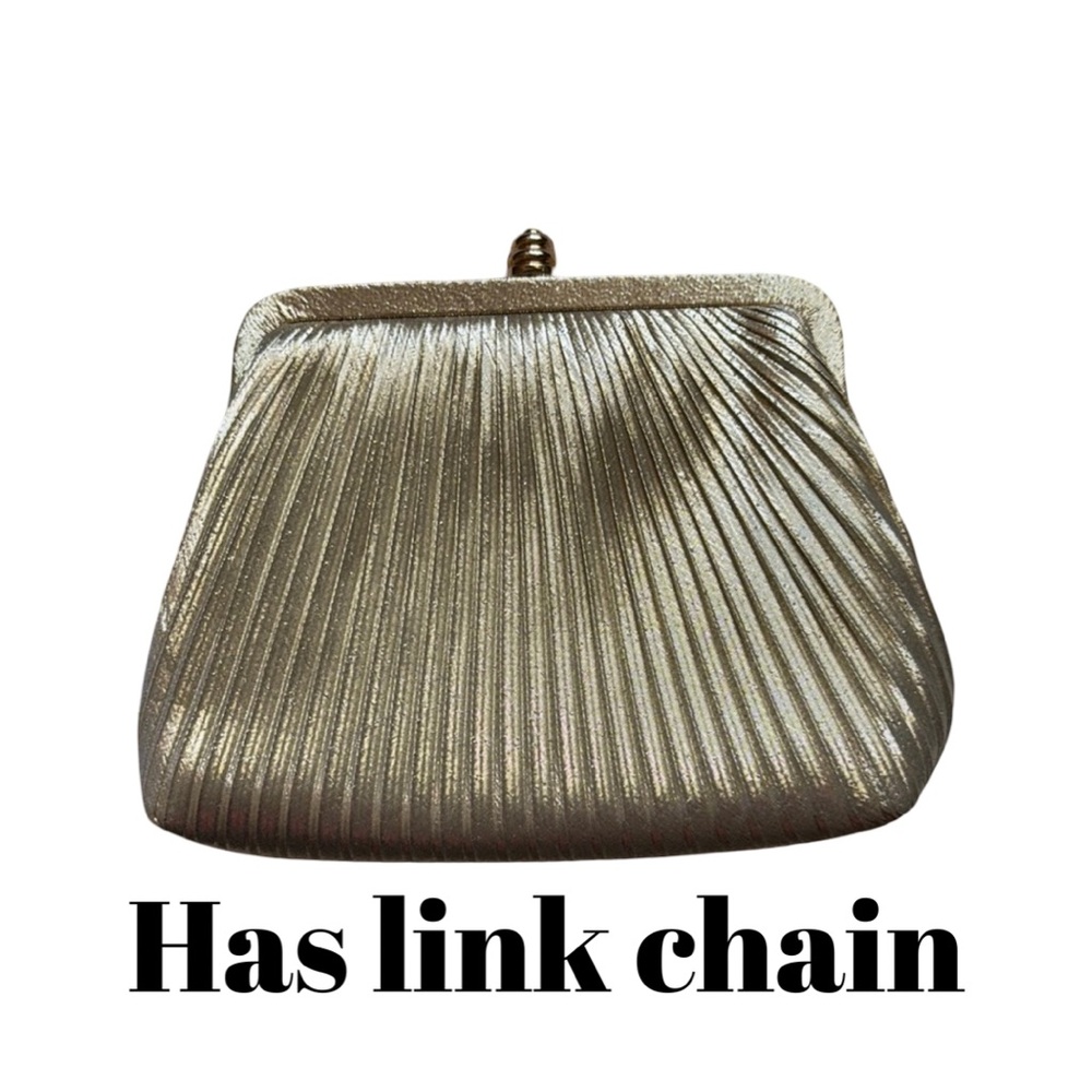 Gold Clutch Bag vintage kiss clasp make an offer find free items in my closet